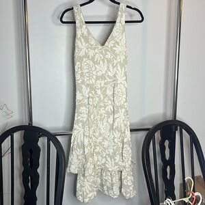 🩷 Beige Flowy Loose Dress